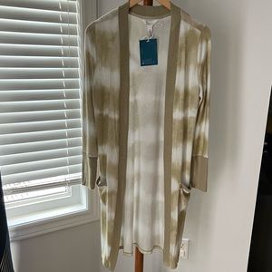 New Market Spruce tie-dye cardigan sweater